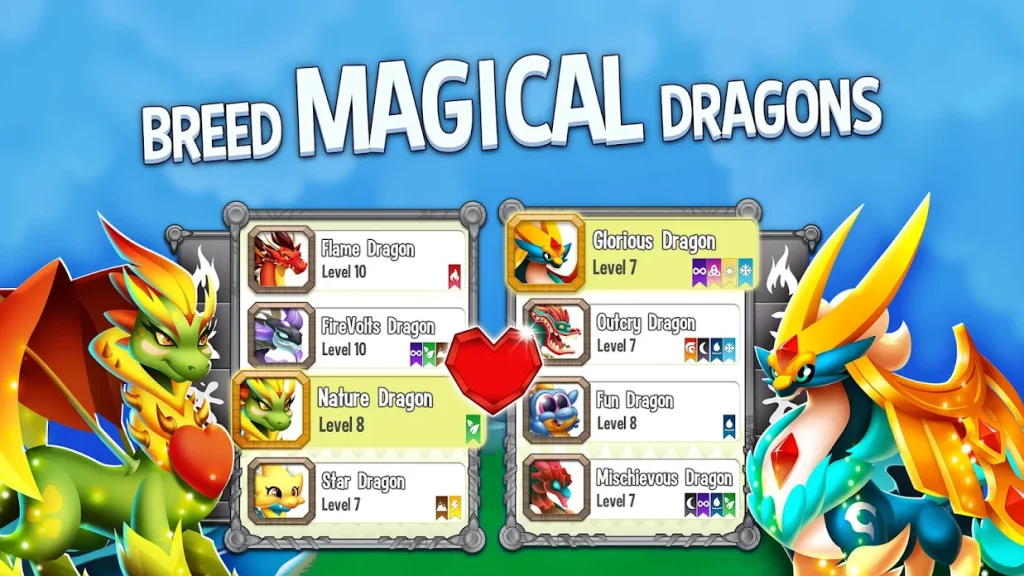 Dragon City Mod Apk Breed Megical Dragon