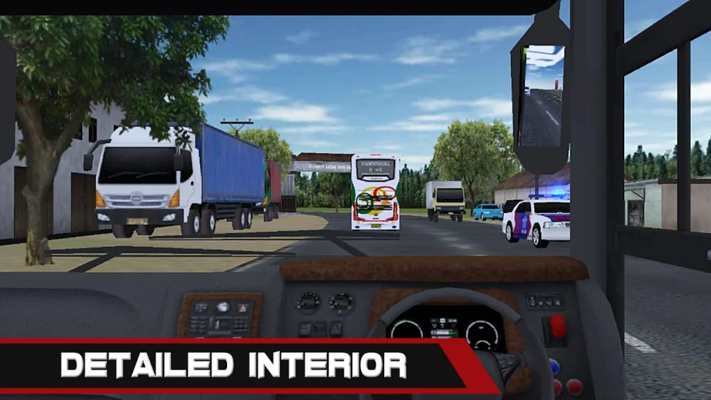 Mobile Bus Simulator Detailed Interior