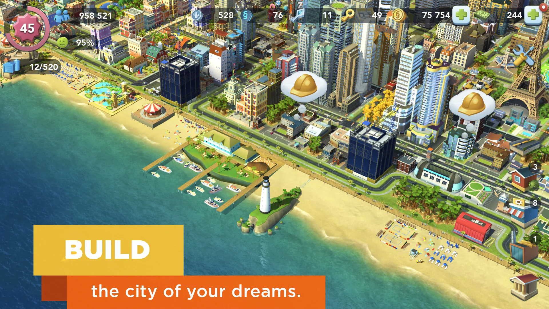 SimCity BuildIt MOD APK (Unlimited Sim Cash) Download 2024 1